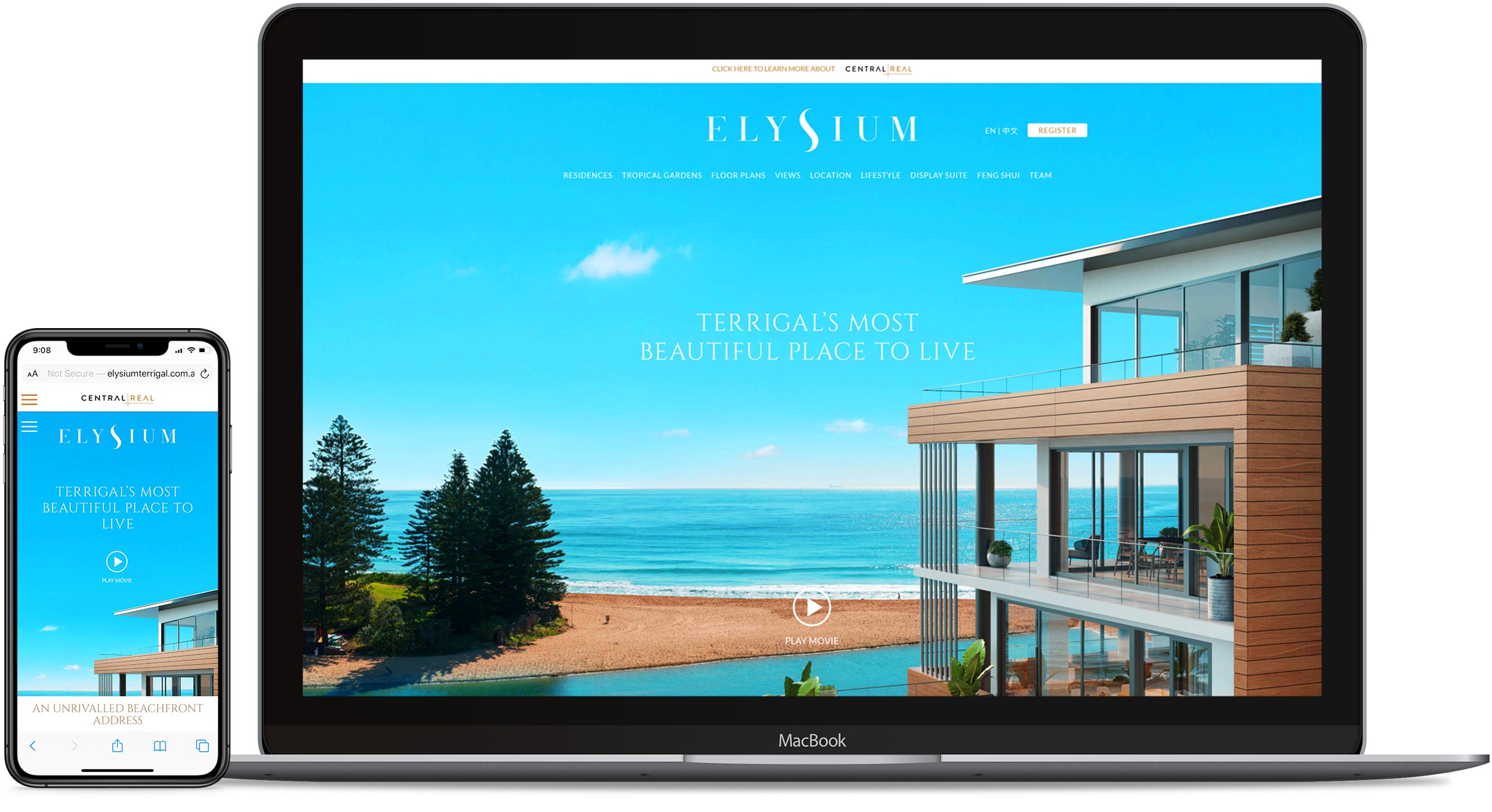 Elysium responsive website