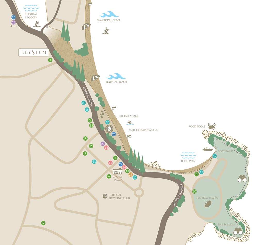 Elysium brochure map